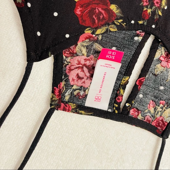 spaghetti strap floral polka dot halter tank NOT ADJUSTABLE & NO CLOSURES pullon - Picture 5 of 15